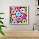 5D DIY Full Drill Round Shape Colored Donuts Rhinestone Diamond Drawing Dec