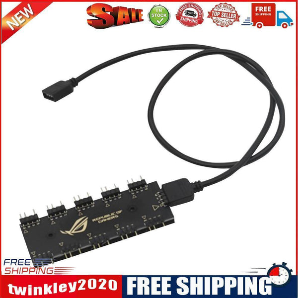 3pcs RGB Sync HUB Splitter Extension Cable (5V 3Pin)