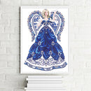 Art Wing Dress Beauty 5D Diamond Painting DIY Special Shaped Kit (UP069) Newly