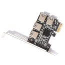 PCI-E to PCI-E Adapter PCI-Express 1x to 16 1 to 4 USB 3.0 Mining Riser Card