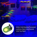 Fish Tank Coral Frag Rack Aquarium Reef with Plugs Suction Holder (Green) Newly