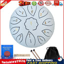 Tongue Drum Percussion Instrument Padded Drum Bag Handheld Drum (White) Newly