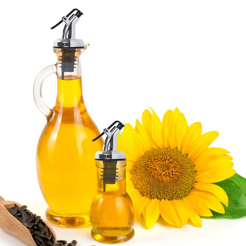 Oil Bottle Spout Pour with Stopper Pot Bottle Cork Plug Olive Pour Dispenser