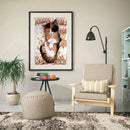 Full Drill 5D DIY Diamond Painting Sleeping Cat Embroidery Cross Stitch Decor