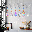 Crystal Ornament 6pcs Crystal Window Hanging Decoration - Dragonfly / Butterfly