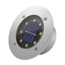 8LED Solar Underground Light Waterproof Garden Buried Lamp (Warm Light) Newly