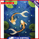 Goldfish in the Pond Oil Paint By Numbers DIY Arts Home Decoration Gift Unframed
