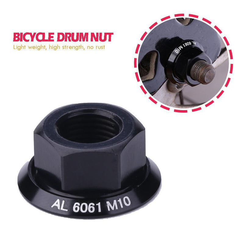 1pc Bicycle Hub Nuts M10 Fixed Gear MTB Road Folding Bike Cycle Drum Hub Nut