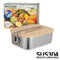 Portable Outdoor Lunch Box Stainless Steel Bamboo Wood Cutting Board Cover Newly