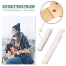 2pcs Portable 12 Strings Acoustic Guitar Saddle Nut Musical Instrument Part