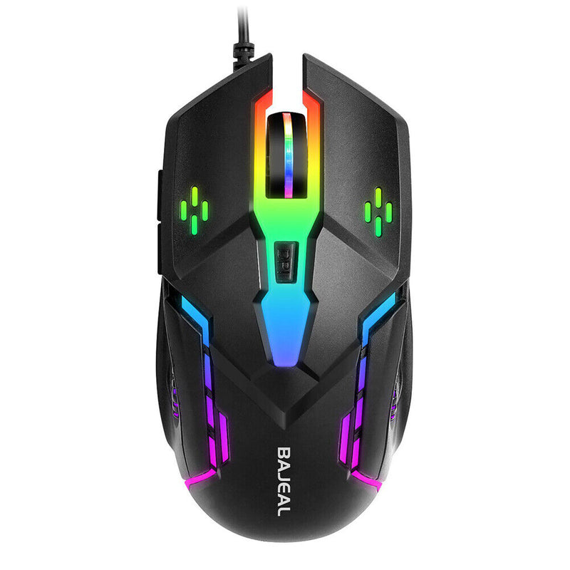 Wired Mouse 6-Key 3200 DPI Luminous Gamer Mice E-Sports Mechanical Mouse