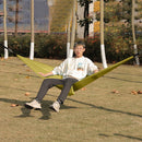 Outdoor Camping Hammock Sleeping Swing Garden Tree Hanging Bed w/ Rope (D)