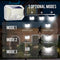 90LED Solar Outdoor Wall Light Waterproof 4-Sided Motion Sensor Garden Park Lamp