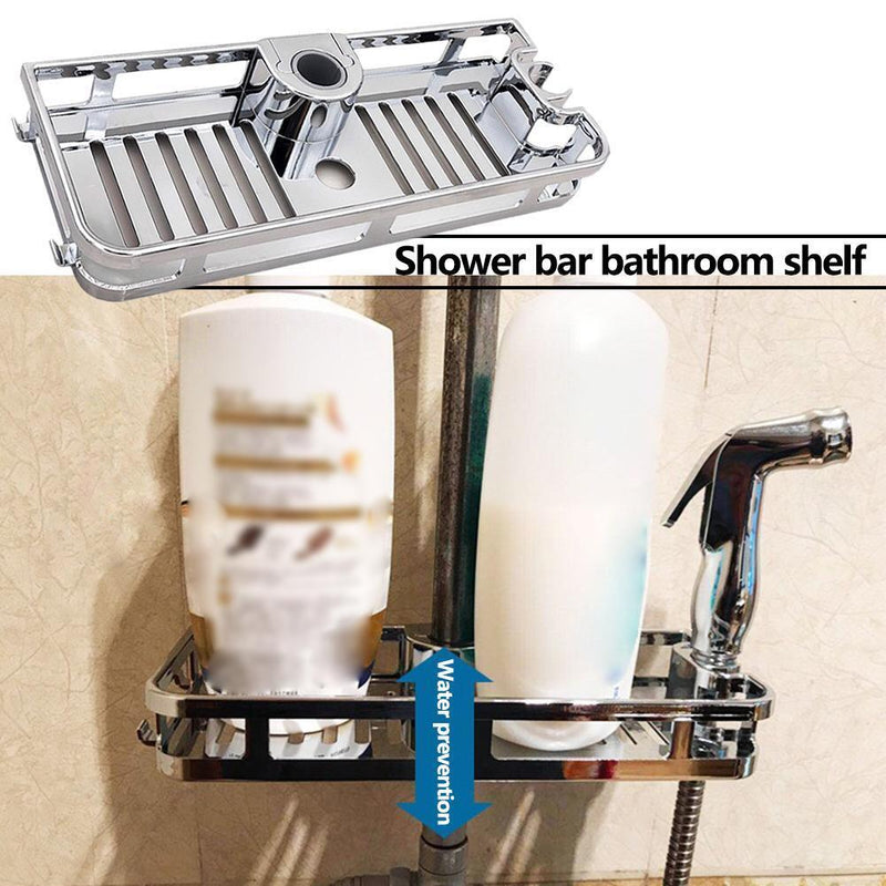 Bathroom Tray Stand Storage Rack Organizer Lifting Rectangle Shower Shelf Newly