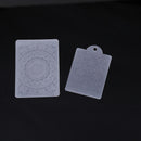 Clear Silicone Nail Stamper Manicure Scraper Polish Transfer Template with Cap