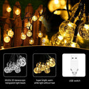 LED Crystal Ball String Lights USB Bubble Ball Fairy Lamp Decor (Warm 2m) Newly