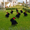 Acrylic Hollow Easter Bunny Ornaments Backyard Lawn Stake Yard Decor (F) Newly