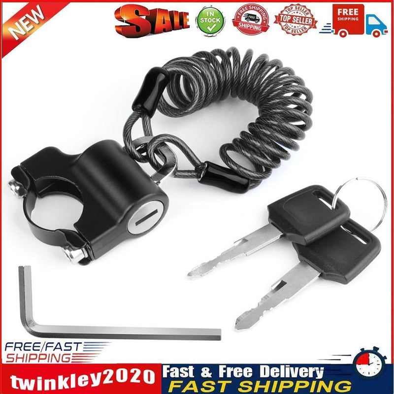 Bicycle Helmet Anti-theft Wire Rope Mountain Bike Riding Cable Lock (03) Newly