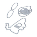5pcs/Set Dog Cutting Dies Stencil DIY Scrapbook Embossing Craft Album Kar