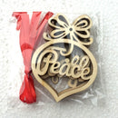 Hot Craft Hollow Rustic Hanging Ornament Christmas Decorations Xmas Tree Wood