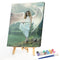 Frameless Oil Paint By Numbers DIY Angel Picture Craft Kit for Home Living Room