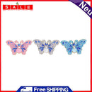 3pcs Butterfly DIY Full Drill Diamond Brooch Women Elegant Jacket Sweater Badges