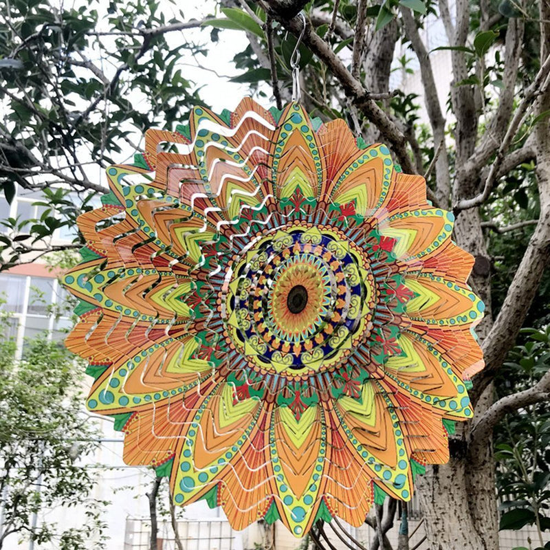 Decoration Wind Spinner Wind Chime SunFlower Wind Catchers Hanging Ornament