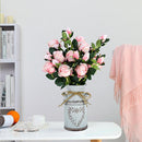 Retro Metal Flower Vase Artificial Garden Flower Can Holder (Flower Heart) Newly