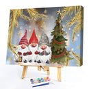 Christmas Gnome Oil Paint By Number Kits Canvas Drawing DIY Home Decoration