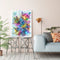 Oil Paint By Numbers Painting Kit Splash Colorful Ink Flower Drawing on Can