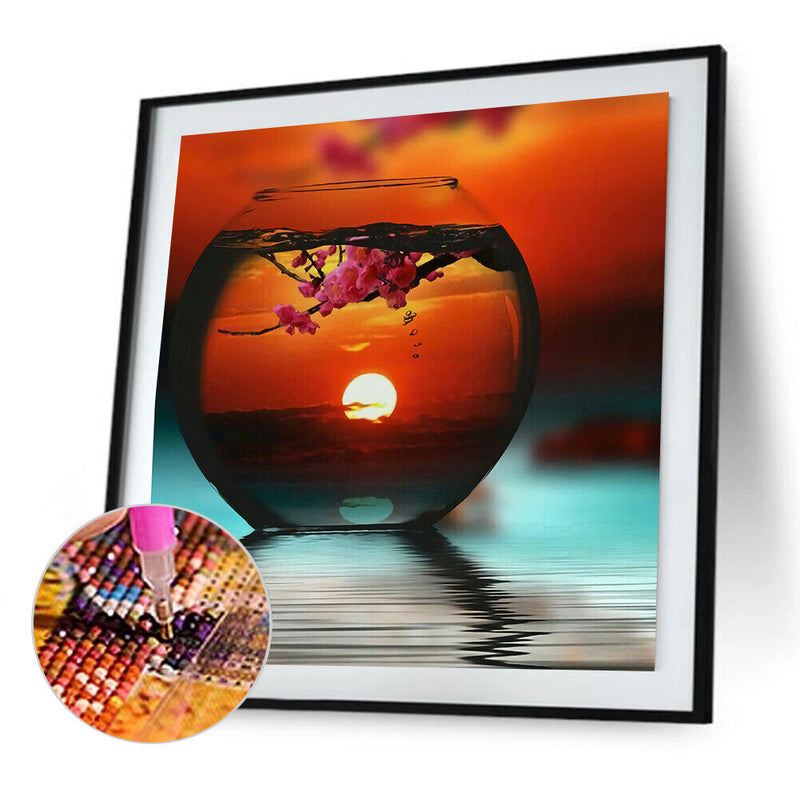 5D DIY Full Drill Diamond Painting Cup Landscape Cross Stitch Kits (z906)