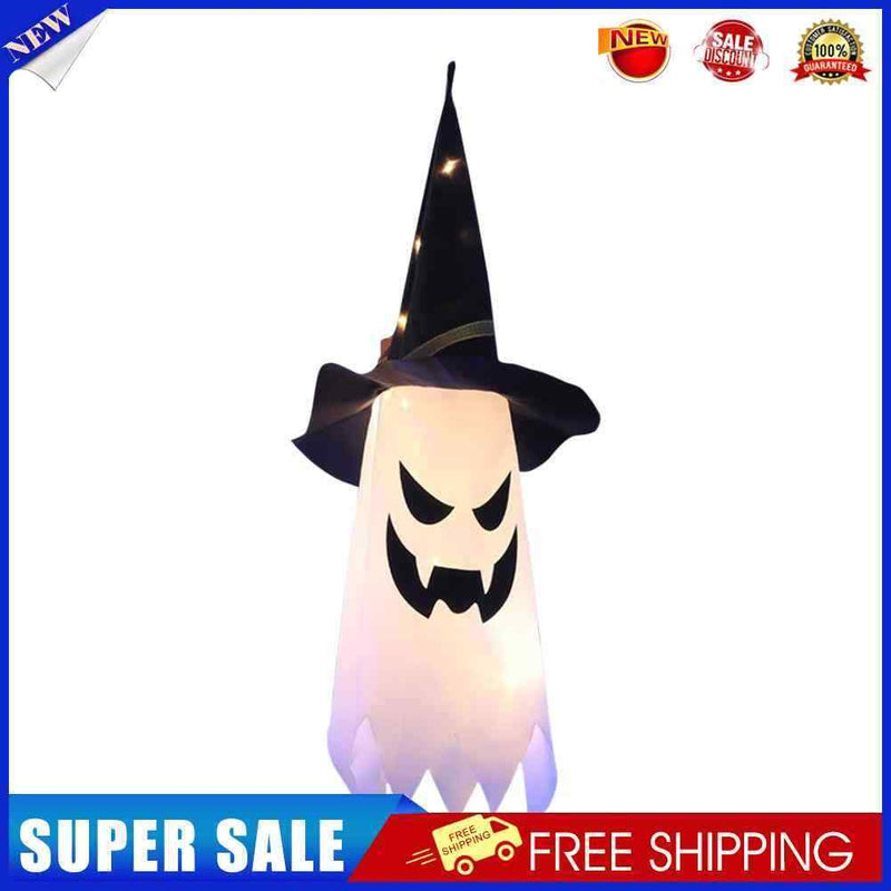 Horror Hat Lamp Ip44 Waterproof for Home Halloween Party Decorative (White)