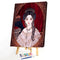 Beauty Girl Oil Paint by Numbers Hand Painted Frameless Picture Home Ornament