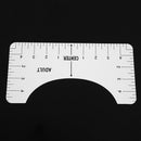 T Shirt Design Guide Ruler with Size Chart Sewing Alignment Tool (12.7cm)