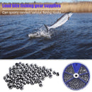 100pcs Open Bite Plumpum Bare Fishing Clip Drop Biting Round Plumb (Box) Newly