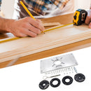 Aluminum Router Table Insert Plate Woodworking Benches Trimming (Black)