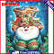 Christmas Snowman Oil Paint By Numbers DIY Coloring Picture Kits for Adults Kids
