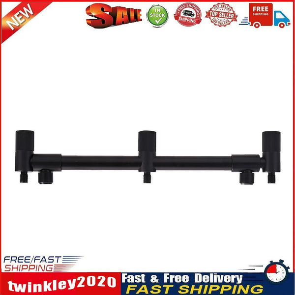Fishing Rod Bite Alarms Holder Carp Fish Pole Buzz Bar Stand (3 Heads) Newly