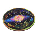 Pendulum Handmade Coasters Wooden Pendulum Board Slice Wood Base Flower of Life