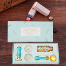 Retro Fire Paint Seal Gift Box Set for Valentines Envelope Wedding Invitation