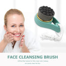 Face Washing Massage Brush Pores Cleansing Brush for Makeup Tools (Green) Newly