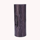 Portable PU Leather Makeup Storage Holder Cosmetic Brush Pen Cup Box (E)