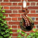 Octopus Wall Light Monster Tentacle Lamp Holder Bulb Light Home Decor (Red)
