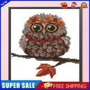 #A Owl Pattern Partial Cross Stitch 14CT DIY Printed Embroidery Kits Home Decor