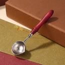 Wooden Handle Wax Seal Melting Furnace Spoon Melt Stove Stick Accessory (A)