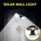 Solar Wall Lamp LED Four Head Rotatable Outdoor Waterproof Light (160COB) Newly