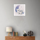DIY Diamond Painting Embroidery Cute Cats Moon Full Drill Cross Stitch Kits