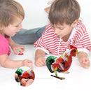 Retro Classic Nostalgia Tin Jumping Rooster Clockwork Wind Up Toys Gift Newly