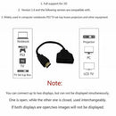 HD Compatible Adapter HD-MI Distributor Converter One Input To Two Output