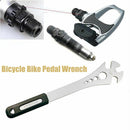 Bicycle Foot Pedal Wrench Spanner Alloy Steel Long Handle Bikes Repair Tool_